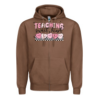 Chestnut teaching sweetheart Zipper Hoodie - MaliasSmallBusiness