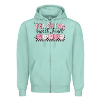 Seafoam teaching sweetheart Zipper Hoodie - MaliasSmallBusiness