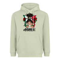 Matcha Mexican Mom Life Messy Bun Mama Heavyweight Hoodie - BundleAndBundleShop