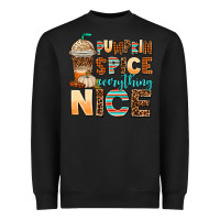 Black pumpkin spice everything nice Heavyweight Sweatshirt - AdoDesignShop