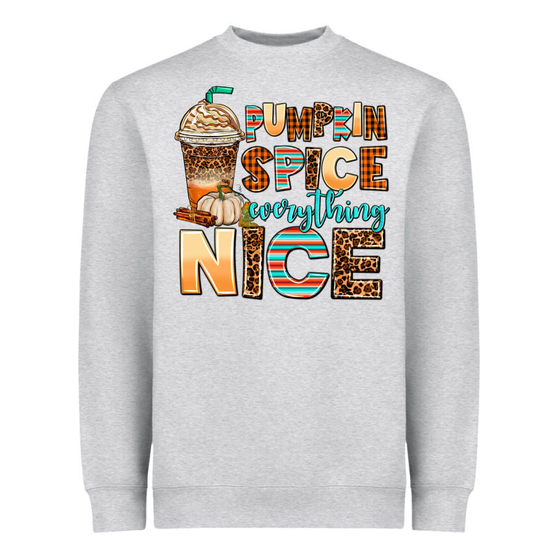Pumpkin Spice Everything Nice Heavyweight Sweatshirt by AdoDesignShop | Teevron