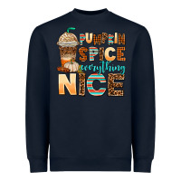 Navy pumpkin spice everything nice Heavyweight Sweatshirt - AdoDesignShop