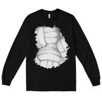 Black 2 volleyball patch Long Sleeve Tee - AdoDesignShop