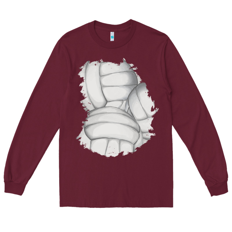 2 Volleyball Patch Long Sleeve Tee by AdoDesignShop | Teevron