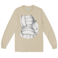 Mushroom 2 volleyball patch Long Sleeve Tee - AdoDesignShop
