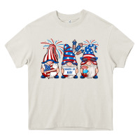 Cream fourth of july gnomes Heavy Core Tee - RanaPortraitStore
