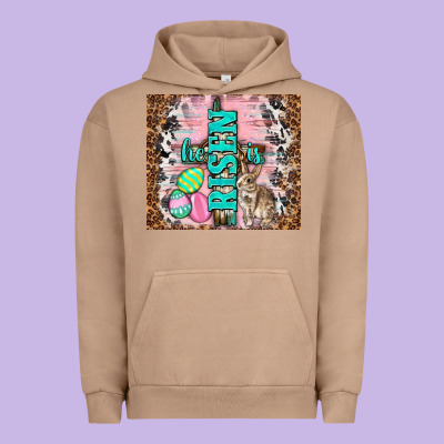 Western He Is Risen With Rabbit Urban Hoodie Designed By Tumblerdesignbyshophia