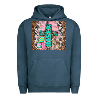 Pigment Midnight Navy western he is risen with rabbit Urban Hoodie - TumblerDesignByShophia
