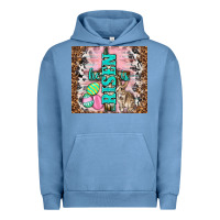 Pigment Pebble Blue western he is risen with rabbit Urban Hoodie - TumblerDesignByShophia