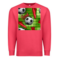 Cardinal soccer shoes goal seamless pattern Premium Sweatshirt - BundleAndBundleShop