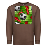 Chestnut soccer shoes goal seamless pattern Premium Sweatshirt - BundleAndBundleShop