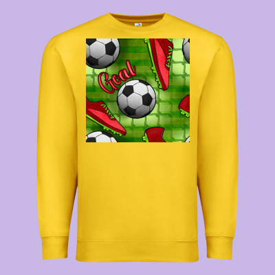 Soccer Shoes Goal Seamless Pattern Premium Sweatshirt Designed By Bundleandbundleshop