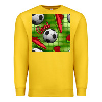 Lemon soccer shoes goal seamless pattern Premium Sweatshirt - BundleAndBundleShop