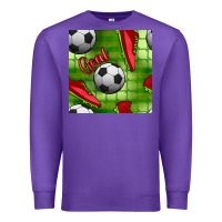 Purple soccer shoes goal seamless pattern Premium Sweatshirt - BundleAndBundleShop