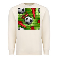Sandshell soccer shoes goal seamless pattern Premium Sweatshirt - BundleAndBundleShop