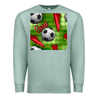 Seafoam soccer shoes goal seamless pattern Premium Sweatshirt - BundleAndBundleShop