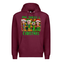 Burgundy Have Yourself a Very Golden Christmas Premium Hoodie - Bettercallsaul