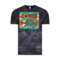 Cloud Black coffee gives me teacher powers Vintage Tee - JahusDesignShop