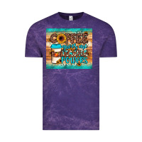 Cloud Purple coffee gives me teacher powers Vintage Tee - JahusDesignShop