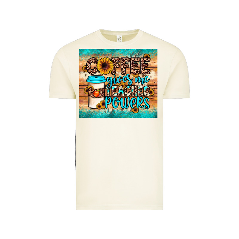 Coffee Gives Me Teacher Powers Vintage Tee by JahusDesignShop | Teevron