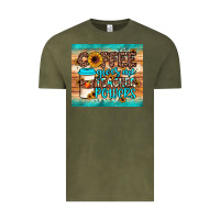 Vintage Olive coffee gives me teacher powers Vintage Tee - JahusDesignShop