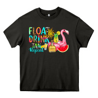 Asphalt float drink tan repeat Heavy Core Tee - RanaPortraitStore