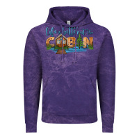 Cloud Purple life is better at the cabin Vintage Hoodie - HRA Design Shop