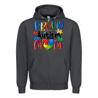 Smoke proud autism mom Zipper Hoodie - MaliasSmallBusiness