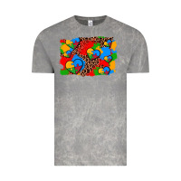 Cloud Rock autism heart background Vintage Tee - AdoDesignShop