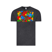 Vintage Black autism heart background Vintage Tee - AdoDesignShop