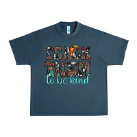 Midnight Navy teach them to be kind Urban Heavy Tee - JahusDesignShop