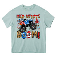Arona red white boom monster truck Heavy Core Tee - RanaPortraitStore