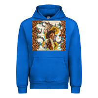 Cobalt horses with sunflowers Urban Hoodie - TumblerDesignByShophia