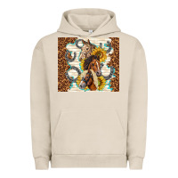 Pigment French Oak horses with sunflowers Urban Hoodie - TumblerDesignByShophia
