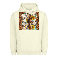 Pigment Pistachio horses with sunflowers Urban Hoodie - TumblerDesignByShophia