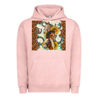 Pigment Salmon horses with sunflowers Urban Hoodie - TumblerDesignByShophia