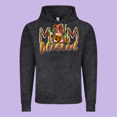Mom Blessed Vintage Hoodie Designed By Racoondesign