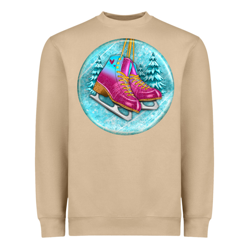 Ice Skate Christmas Ornament Heavyweight Sweatshirt by BundleAndBundleShop | Teevron