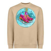 Mushroom ice skate christmas ornament Heavyweight Sweatshirt - BundleAndBundleShop