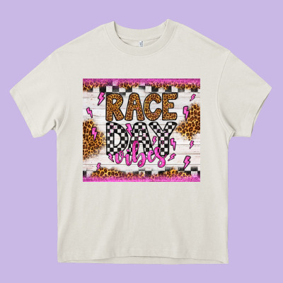 Race Day Vibes Heavy Core Tee Designed By Artiststas