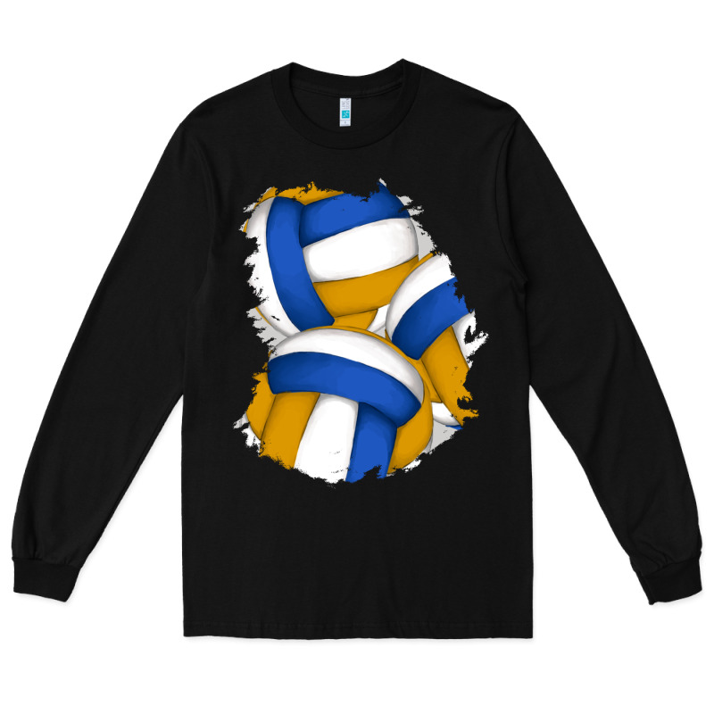 Volleyball Patch Long Sleeve Tee by AdoDesignShop | Teevron