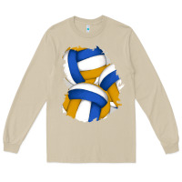 Mushroom volleyball patch Long Sleeve Tee - AdoDesignShop