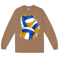 Toasted Coconut volleyball patch Long Sleeve Tee - AdoDesignShop