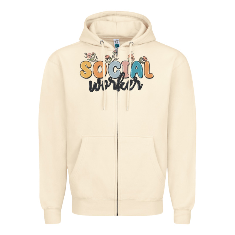 Social Worker Zipper Hoodie by MaliasSmallBusiness | Teevron