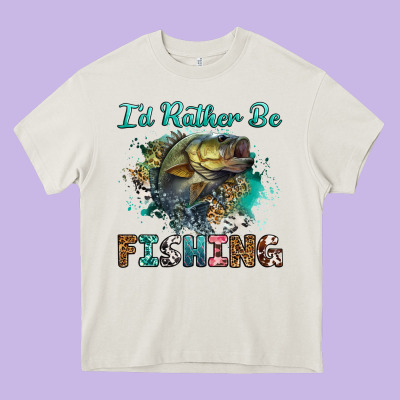 Heavy Core Tee i'd rather be fishing