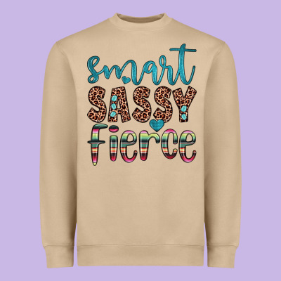 Smart  Sassy Fierce Heavyweight Sweatshirt Designed By Jahusdesignshop