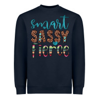 Navy smart  sassy fierce Heavyweight Sweatshirt - JahusDesignShop