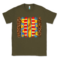 Army Green softball  brushstrokes Classic Tee - AdoDesignShop