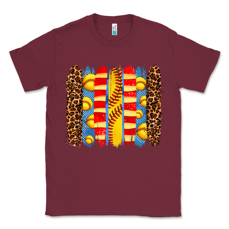 Softball  Brushstrokes Classic Tee by AdoDesignShop | Teevron