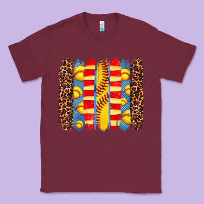 Softball  Brushstrokes Classic Tee Designed By Adodesignshop